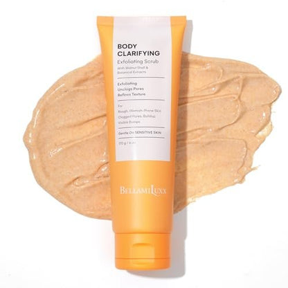BellamiLuxx Body Acne Treatment Scrub - Helps Reduce Body Breakouts on Back, Chest, Butt & Thighs - Back Acne Treatment for Men, Women & Teens - Butt Acne Wash with Natural Actives for Smooth Skin Avelisse