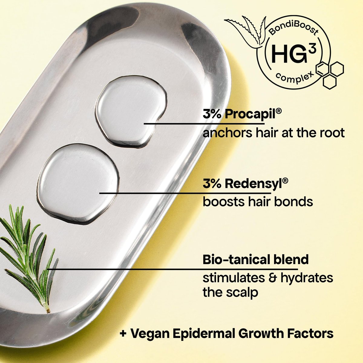 BondiBoost HG Lock Drops Daily Hair Serum for Women – Non-Greasy Hair Thinning Treatment, Stimulates Scalp for Thicker Fuller Hair – Vegan, Color-Safe Lightweight Serum for All Hair Types Avelisse