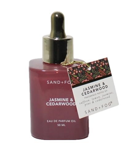 Sand + Fog Jasmine & Cedarwood Eau de Parfum Oil - 1.7 oz Dropper Bottle Avelisse