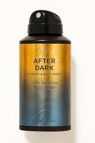 Bath & Body Works After Dark Body Spray for Men, 3.7 fl oz – Amber & Smooth Suede Scent, All-Day Freshness Avelisse