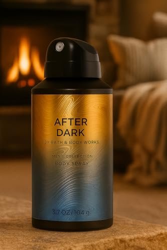 Bath & Body Works After Dark Body Spray for Men, 3.7 fl oz – Amber & Smooth Suede Scent, All-Day Freshness Avelisse