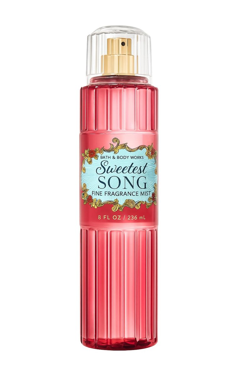 Bath & Body Works Sweetest Song Fine Fragrance Mist 8 fl oz - Floral & Fruity Body Spray with Raspberries, Jasmine, Musk Avelisse