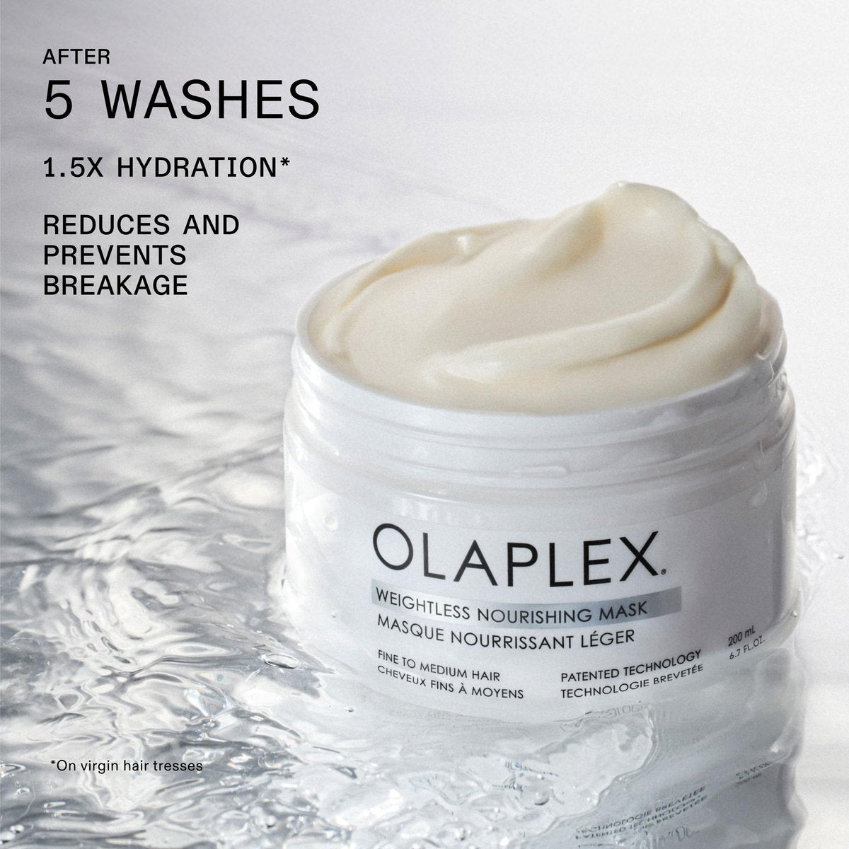 Olaplex Weightless Nourishing Mask: Cuticle Sealing Mask for Fine to Medium Hair | Hydrate & Volumize | 200 ml / 6.7 Fl Oz Avelisse