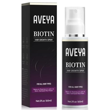 AVEYA Hair Growth Serum for Women & Men – Rosemary Oil, Batana Oil & Biotin – Strengthens, Thickens & Accelerates Hair Care – Non-Greasy – Helps Prevent Hair Thinning & Hair Loss – 60 ml Avelisse