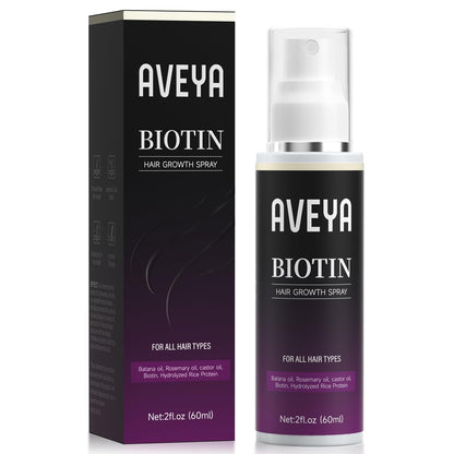 AVEYA Hair Growth Serum for Women & Men – Rosemary Oil, Batana Oil & Biotin – Strengthens, Thickens & Accelerates Hair Care – Non-Greasy – Helps Prevent Hair Thinning & Hair Loss – 60 ml Avelisse