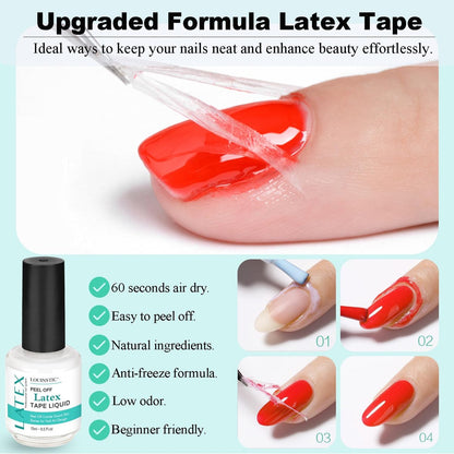 LOUINSTIC 3-in-1 Gel Nail Remover Kit – Acetone-Free, Low Odor, Removes Gel in 2-5 Minutes, No Foil Needed Avelisse
