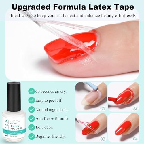 LOUINSTIC 3-in-1 Gel Nail Remover Kit – Acetone-Free, Low Odor, Removes Gel in 2-5 Minutes, No Foil Needed Avelisse