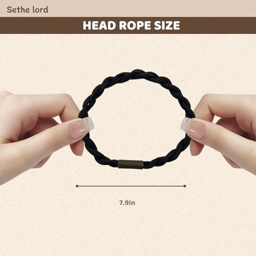 48 Pcs Boho Hair Ties - Morandi & Earth Tone Elastic Hair Bands, No Crease Durable Hair Accessories for Women Girls, Multi-Color Handmade Hair Ropes with Kraft Paper Hanging Card - görsel 12