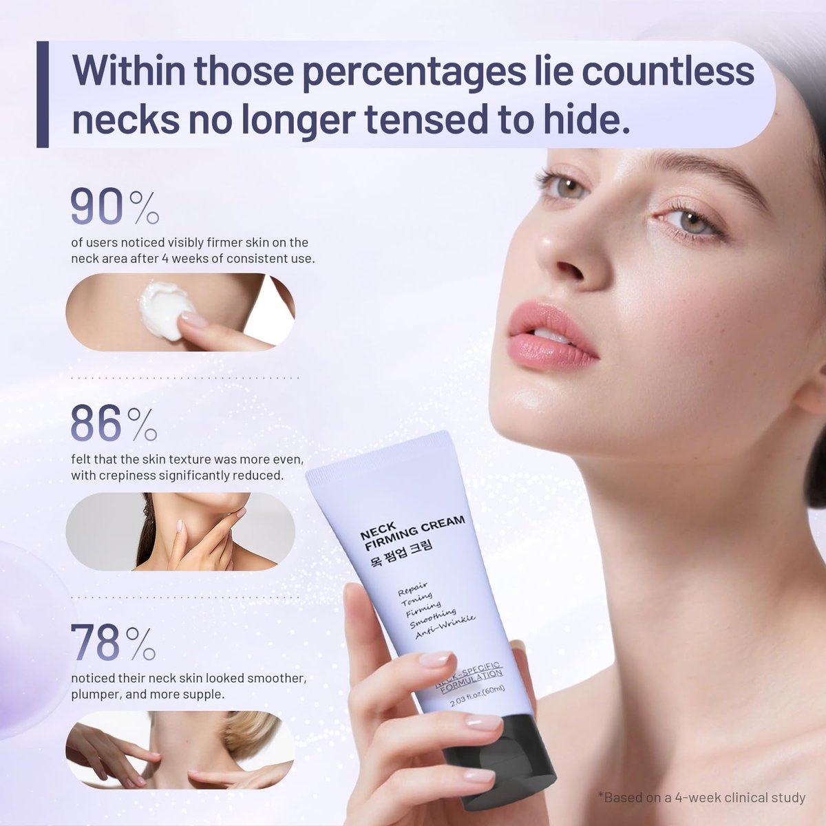 ZZILME Premium Neck Firming Cream – Lifting & Tightening Treatment for Décolleté and Chest, Anti-Aging Neck Cream Reduces Fine Lines and Sagging, Gift for Women & Men, 2.3 Fl Oz Avelisse