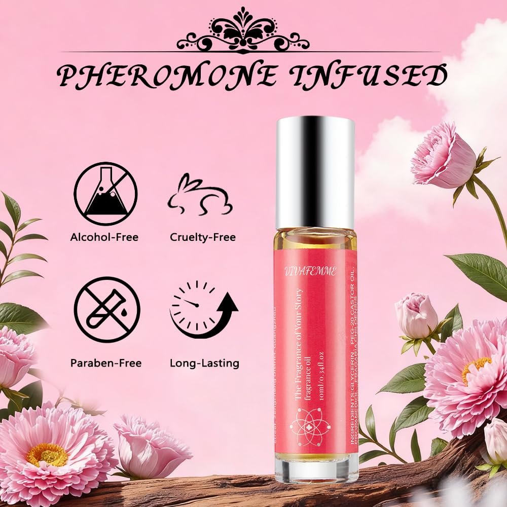VivaFemme Pheromones Perfume for Women - Long Lasting Roll On Perfume Oil, Travel Size, Attract Men and Boost Confidence - görsel 11