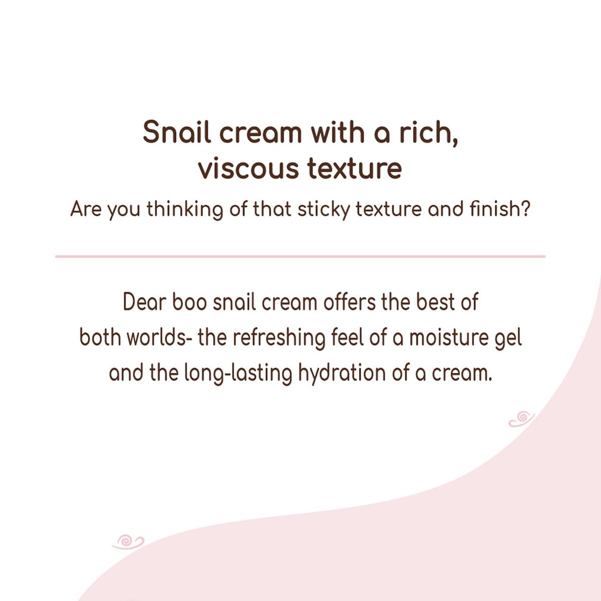DEARBOO Glass Skin Snail Cream, 80mL – Lightweight Hydrating Facial Moisturizer with Snail Mucin for a Smooth, Radiant-Looking Complexion Avelisse
