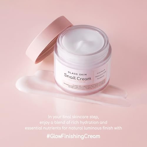 DEARBOO Glass Skin Snail Cream, 80mL – Lightweight Hydrating Facial Moisturizer with Snail Mucin for a Smooth, Radiant-Looking Complexion Avelisse