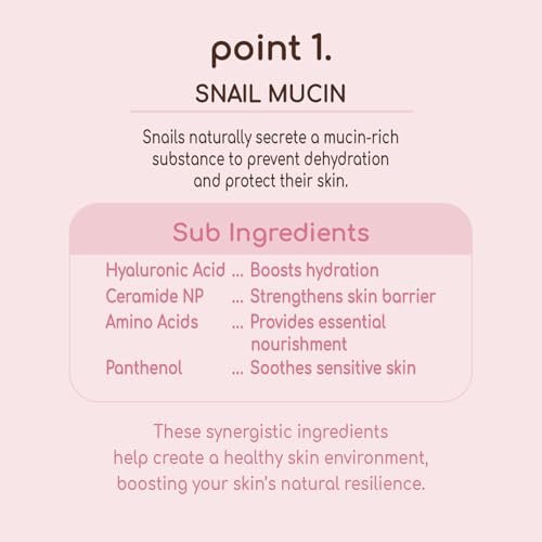 DEARBOO Glass Skin Snail Cream, 80mL – Lightweight Hydrating Facial Moisturizer with Snail Mucin for a Smooth, Radiant-Looking Complexion Avelisse