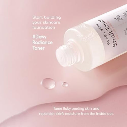 DEARBOO Glass Skin Snail Toner – Hydrating Facial Toner with Snail Mucin for Radiant-Looking Complexion, 8.45 fl oz Avelisse