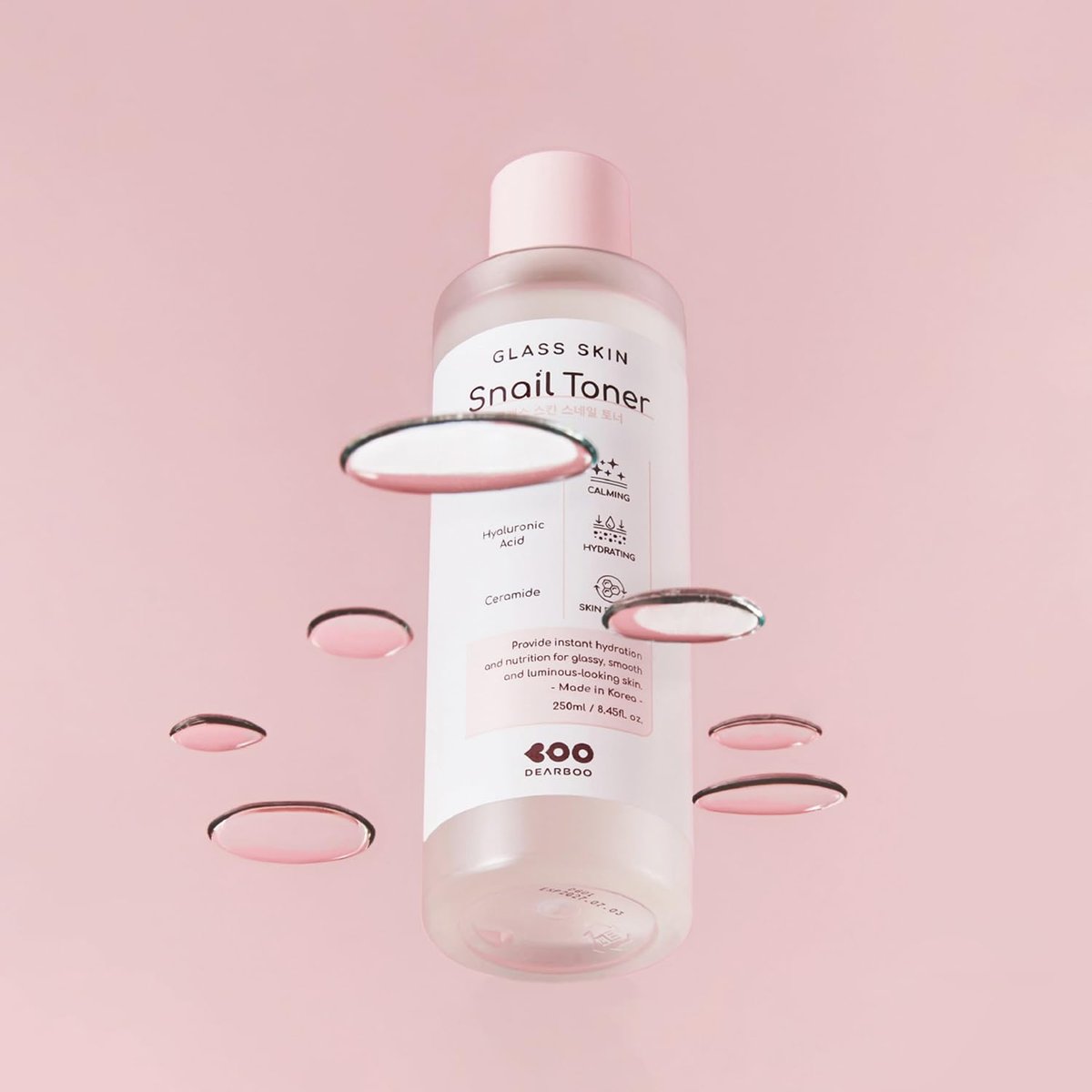 DEARBOO Glass Skin Snail Toner – Hydrating Facial Toner with Snail Mucin for Radiant-Looking Complexion, 8.45 fl oz Avelisse