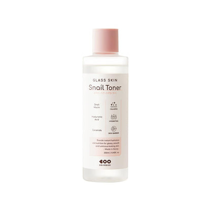 DEARBOO Glass Skin Snail Toner – Hydrating Facial Toner with Snail Mucin for Radiant-Looking Complexion, 8.45 fl oz Avelisse