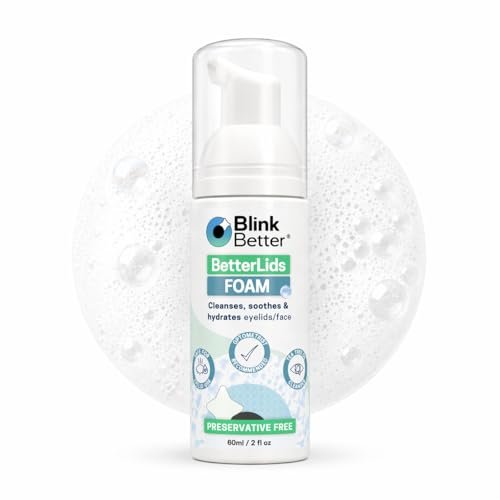 BlinkBetter BetterLids Foaming Eyelid Cleanser – Gentle Daily Foam for Eyelids & Lashes – Soothing Tea Tree Oil Formula with Ectoin & Centella, Non-Stinging, Preservative-Free, 2 fl oz Avelisse