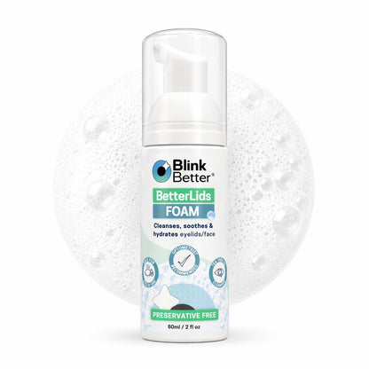 BlinkBetter BetterLids Foaming Eyelid Cleanser – Gentle Daily Foam for Eyelids & Lashes – Soothing Tea Tree Oil Formula with Ectoin & Centella, Non-Stinging, Preservative-Free, 2 fl oz Avelisse