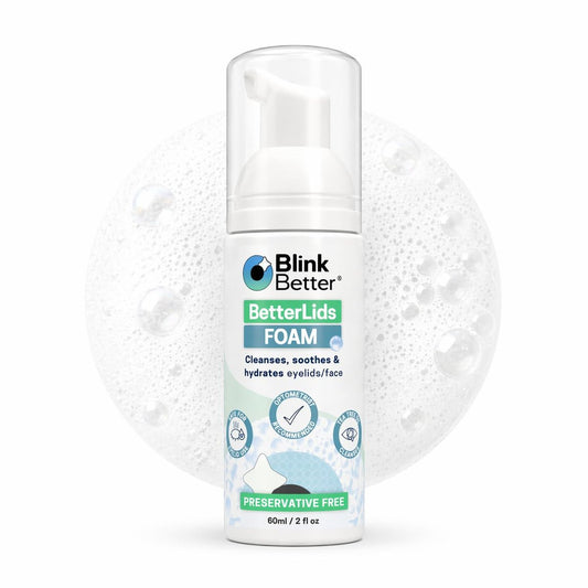 BlinkBetter BetterLids Foaming Eyelid Cleanser – Gentle Daily Foam for Eyelids & Lashes – Soothing Tea Tree Oil Formula with Ectoin & Centella, Non-Stinging, Preservative-Free, 2 fl oz Avelisse