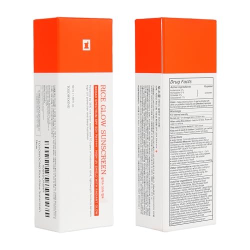 TOSOWOONG Rice Glow Sunscreen SPF50+ PA++++ - Korean Sunscreen for Face, Dewy Finish No White Cast, Glass Skin Hydrating SPF Moisturizer with Rice Water & Hyaluronic Acid, 50ml - görsel 12