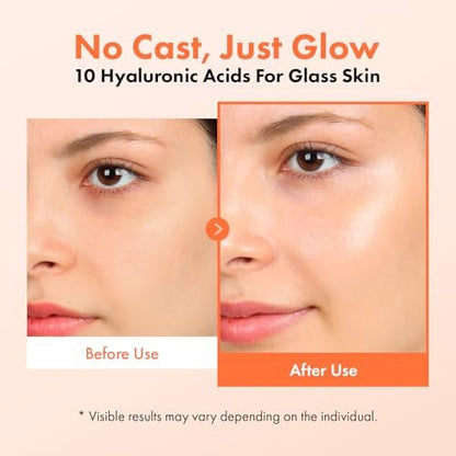 TOSOWOONG Rice Glow Sunscreen SPF50+ PA++++ - Korean Sunscreen for Face, Dewy Finish No White Cast, Glass Skin Hydrating SPF Moisturizer with Rice Water & Hyaluronic Acid, 50ml