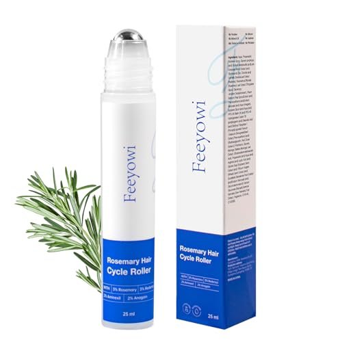 Rosemary Hair Growth Serum with Redensyl and Anagain – Roll On 25 ml, Thicker & Stronger Hair, Prevents Hair Fall & Stimulates Hair Follicles, Fights Hair Thinning & Hair Loss for All Hair Types Avelisse