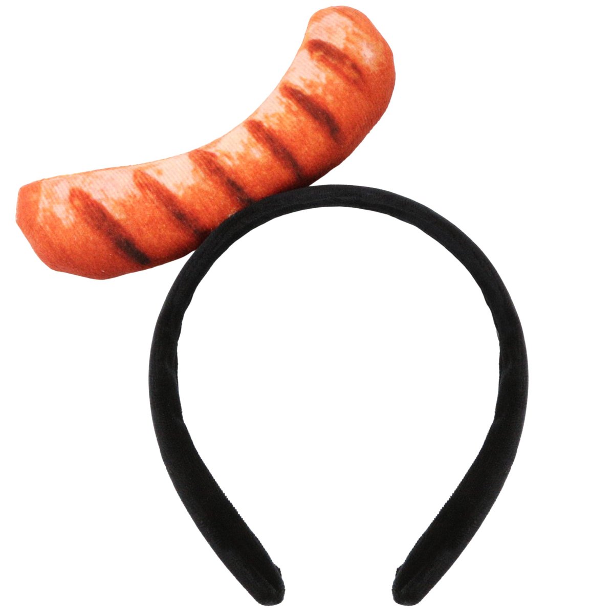 Red Hot Dog Headband - Funny Food Hat Costume Party Accessory for Adults, Silly Crazy Headpiece for Halloween and Theme Parties - görsel 1
