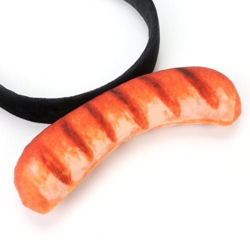 Red Hot Dog Headband - Funny Food Hat Costume Party Accessory for Adults, Silly Crazy Headpiece for Halloween and Theme Parties - görsel 18