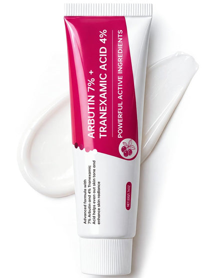 EELHOE Arbutin 7% + Tranexamic Acid 4% Cream - 70,000ppm Arbutin & 40,000ppm TXA - Dark Spot Corrector, Pigmentation Reducer, Even Skin Tone Moisturizer (1.76 fl.oz)