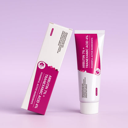 EELHOE Arbutin 7% + Tranexamic Acid 4% Cream - 70,000ppm Arbutin & 40,000ppm TXA - Dark Spot Corrector, Pigmentation Reducer, Even Skin Tone Moisturizer (1.76 fl.oz)
