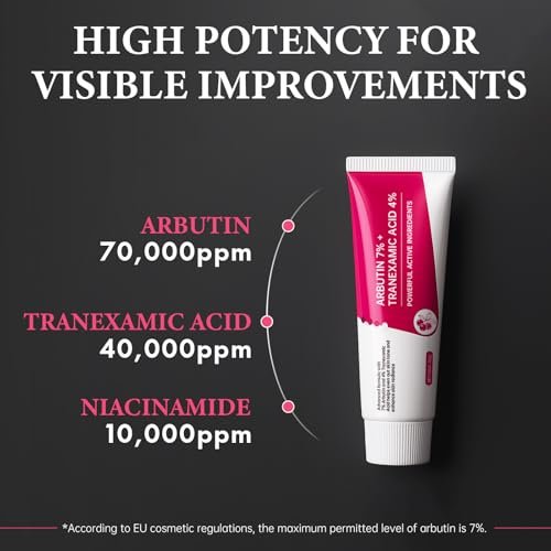 EELHOE Arbutin 7% + Tranexamic Acid 4% Cream - 70,000ppm Arbutin & 40,000ppm TXA - Dark Spot Corrector, Pigmentation Reducer, Even Skin Tone Moisturizer (1.76 fl.oz) - görsel 10