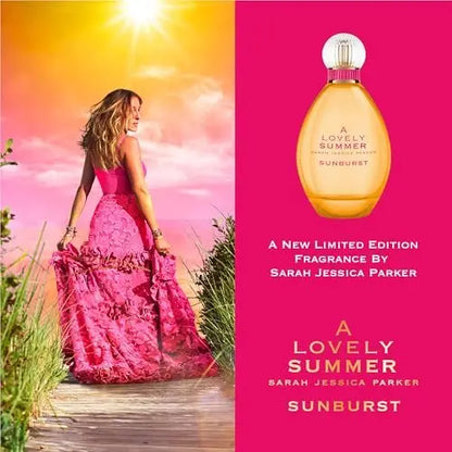 SJP Sarah Jessica Parker A Lovely Summer Sunburst Eau de Parfum 100ml Spray - Bright & Uplifting Women's Fragrance Avelisse