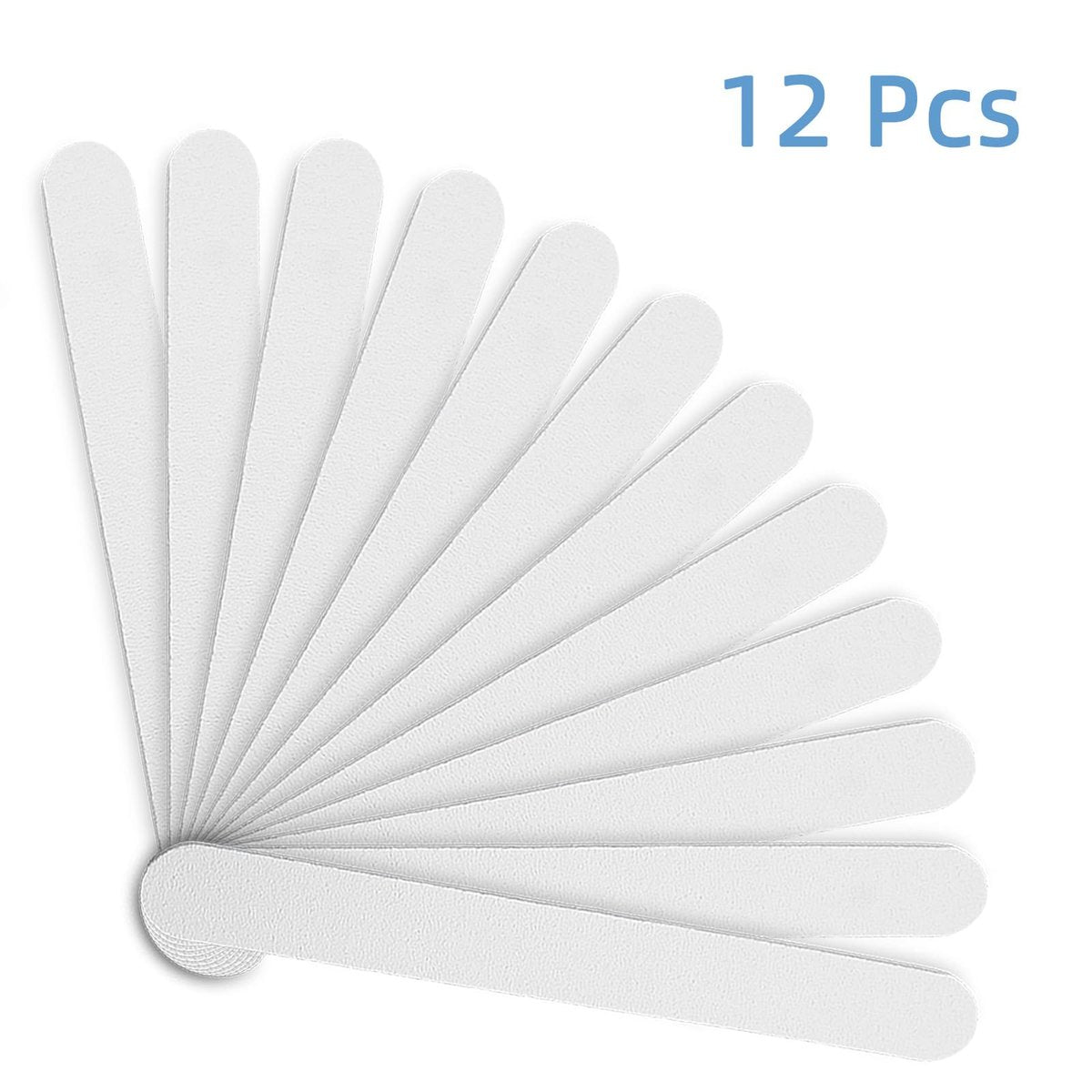 White Nail Files (12 Pack) - Professional 100/180 Grit Double-Sided Emery Boards for Natural Nails, Acrylics & Gels, Durable Fingernail and Toenail File Kit for Manicure & Pedicure - görsel 15