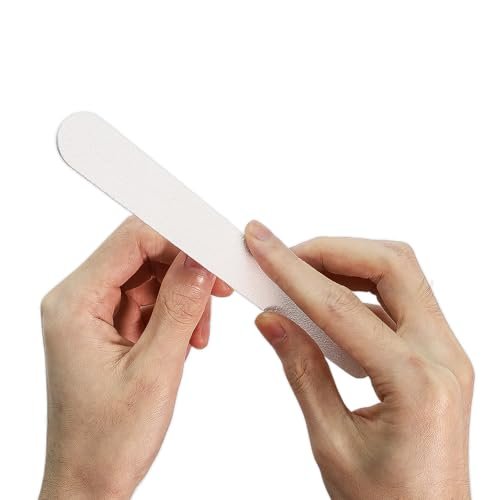 White Nail Files (12 Pack) - Professional 100/180 Grit Double-Sided Emery Boards for Natural Nails, Acrylics & Gels, Durable Fingernail and Toenail File Kit for Manicure & Pedicure - görsel 14