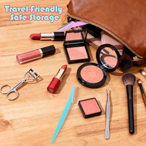 KXICYUR 15-Piece Value Pack Men's and Women's Beauty Tool Set: Disposable Razors & Eyebrow Razors, Non-Slip Grip, Travel-Friendly - görsel 14