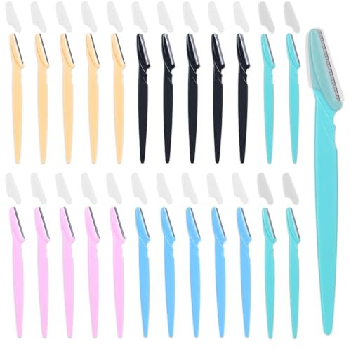 KXICYUR 15-Piece Value Pack Men's and Women's Beauty Tool Set: Disposable Razors & Eyebrow Razors, Non-Slip Grip, Travel-Friendly - görsel 2