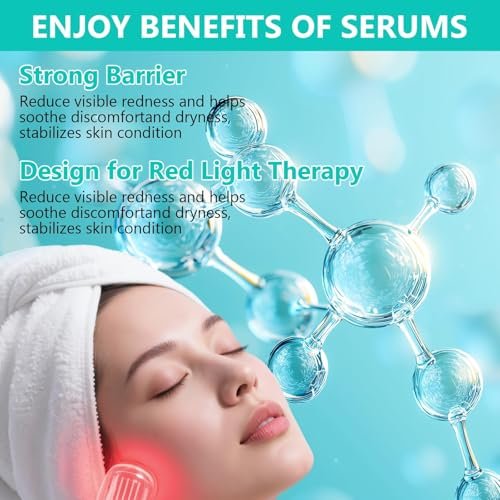 Red Light Therapy Activation Serum – Hydrating Anti-Aging Facial Serum for Women, 1 oz - görsel 6