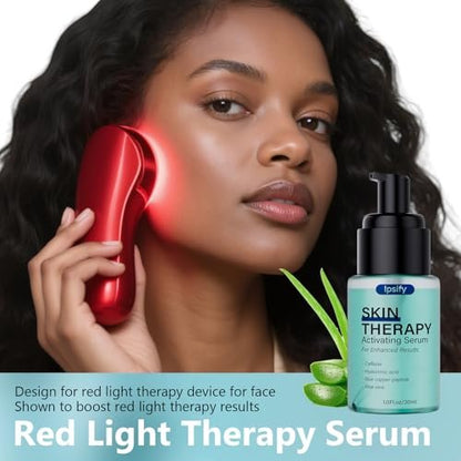 Red Light Therapy Activation Serum – Hydrating Anti-Aging Facial Serum for Women, 1 oz