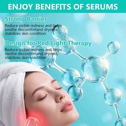 Red Light Therapy Activation Serum – Hydrating Anti-Aging Facial Serum for Women, 1 oz