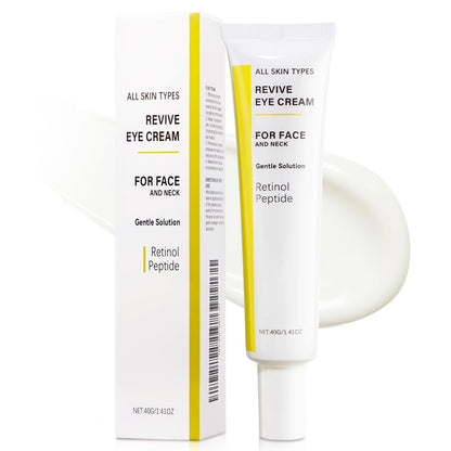 Revive Eye Cream with Retinal and Niacinamide – Reduces Under-Eye Bags, Fine Lines, Dark Circles, and Wrinkles – Stimulates Cell Renewal and Firms Skin – Korean Skin Care, 40g (1.40 fl. oz) Avelisse