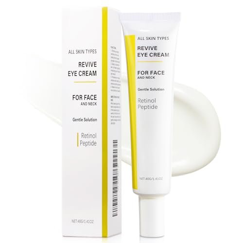 Revive Eye Cream with Retinal and Niacinamide – Reduces Under-Eye Bags, Fine Lines, Dark Circles, and Wrinkles – Stimulates Cell Renewal and Firms Skin – Korean Skin Care, 40g (1.40 fl. oz) Avelisse