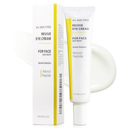 Revive Eye Cream with Retinal and Niacinamide – Reduces Under-Eye Bags, Fine Lines, Dark Circles, and Wrinkles – Stimulates Cell Renewal and Firms Skin – Korean Skin Care, 40g (1.40 fl. oz) Avelisse