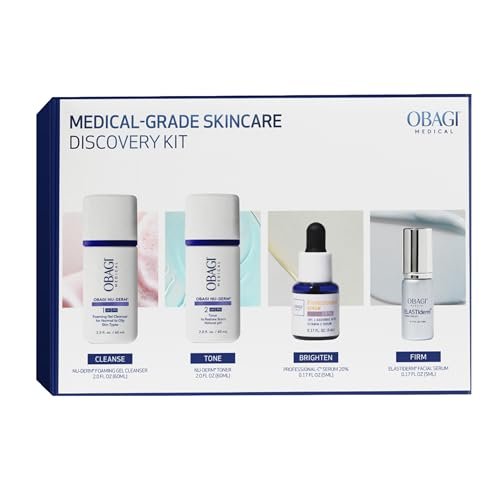 Obagi Bestsellers Travel Skincare Set – Anti-Aging Travel Kit with Vitamin C Serum, Firming Serum, Cleanser & Toner for All Skin Types Avelisse