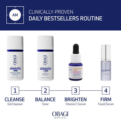 Obagi Bestsellers Travel Skincare Set – Anti-Aging Travel Kit with Vitamin C Serum, Firming Serum, Cleanser & Toner for All Skin Types Avelisse
