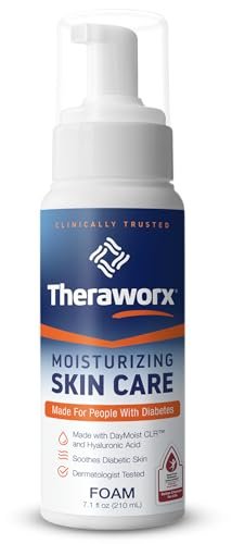 Theraworx Moisturizing Skin Care Foam for People with Diabetes – 7.1 oz – Gentle, Non-Greasy Hydration - görsel 2