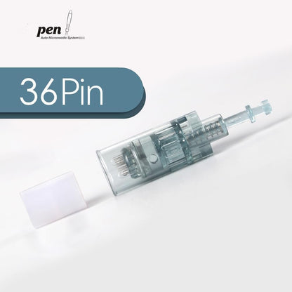 20 PCS 36 Pin Microneedling Pen Cartridges for Derma Roller Pen M8, M7S - Easy Home Use - Clear Avelisse