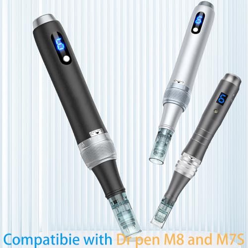20 PCS 36 Pin Microneedling Pen Cartridges for Derma Roller Pen M8, M7S - Easy Home Use - Clear Avelisse