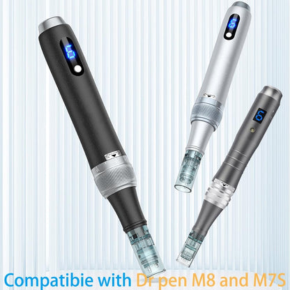 20 PCS 36 Pin Microneedling Pen Cartridges for Derma Roller Pen M8, M7S - Easy Home Use - Clear Avelisse