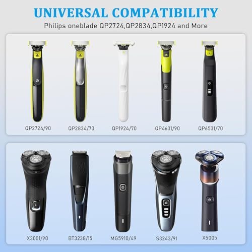 GOLDFOX 5V USB Charger Cord Compatible with Philips Norelco OneBlade 360 Shaver QP2724 QP2834 QP4530 MG7910 MG9525 MG9510 MG5910 S7887 QP1924 X5006 Electric Trimmer Shaver Replacement Charging Cable - görsel 14