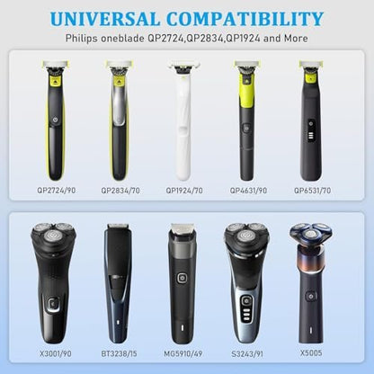GOLDFOX 5V USB Charger Cord Compatible with Philips Norelco OneBlade 360 Shaver QP2724 QP2834 QP4530 MG7910 MG9525 MG9510 MG5910 S7887 QP1924 X5006 Electric Trimmer Shaver Replacement Charging Cable